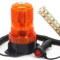 światło ostrzegawcze pomarańczowe kogut 10-110v 30-led mar-pol