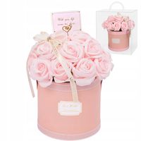 FLOWER BOX MYDLANE RÓŻE KWIATY BUKIET W PUDEŁKU PREZENT Upominek 21 RÓŻ