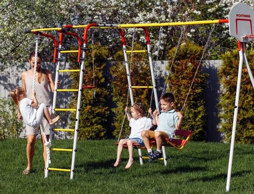plac zabaw do ogrodu Akrobata basic - czerwony na Arena.pl