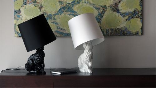 Lampa stołowa RABBIT UP - biała na Arena.pl