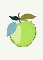 Plakat 13x18cm Nowoczesny Owoce I Jabłko I Pop Art Vintage