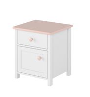 LN-07 LUNA SZAFKA NOCNA meble dziecięce biało różowe