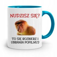 Kubek Błękitny Nosacz Janusz Nudzisz Się? Prezent Z Nadrukiem Ze Zdjęciem