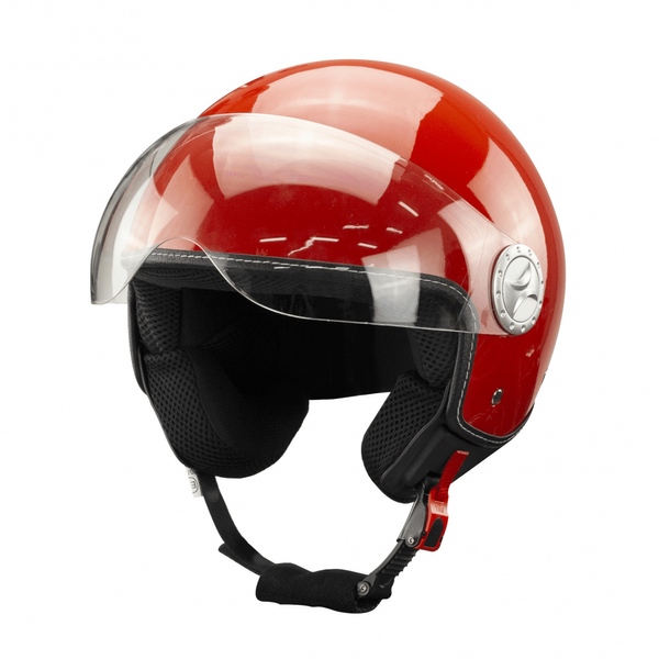 Kask na skuter motocyklowy otwarty BB 592 S czerwony zdjęcie 1