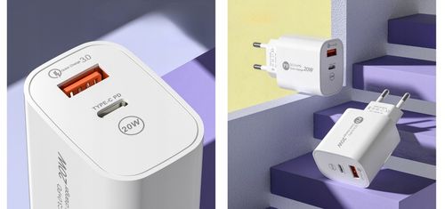 ZESTAW | SZYBKA ŁADOWARKA SIECIOWA USB TYPE-C + KABEL TYPE C | PD20W 3000mA na Arena.pl
