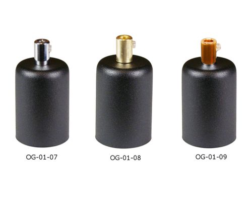 OPRAWKA E27 OSŁONKA DEKORACYJNA METALOWA CZARNA Z MOSIĄDZEM na Arena.pl