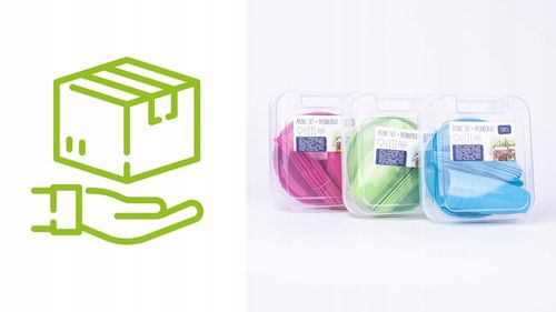 Zestaw piknikowy 31 elementów różne kolory na Arena.pl