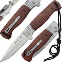 POTĘŻNY DUŻY NÓŻ MYŚLIWSKI SKŁADANY 27,5 CM STAL NIERDZEWNA 440 BSH