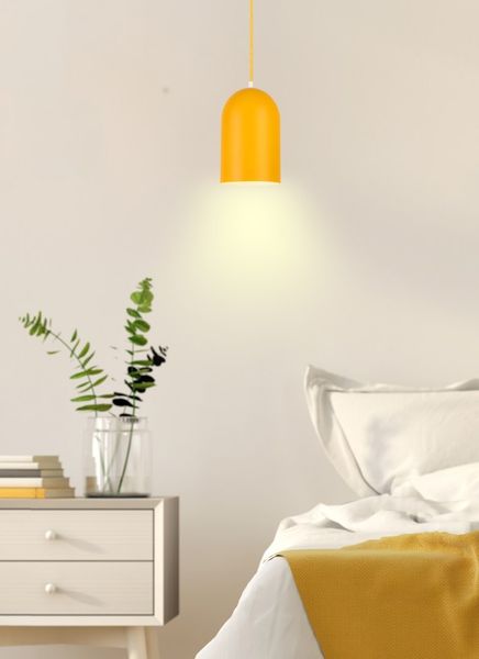 Oss lampa wisząca 1x40W E27 żółty zdjęcie 2