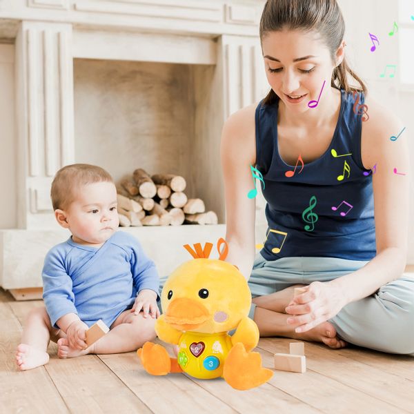 Kaczka Kaczuszka Interaktywna Świeci Śpiewa Maskotka Pluszak Dźwięk zdjęcie 7