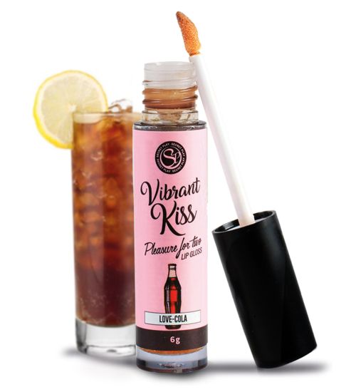 Lip Gloss Vibrant - wibrujący błyszczyk cola zdjęcie 1