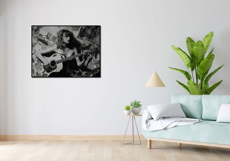 Plakat 100x75cm Młoda Gitarzystka zdjęcie 4