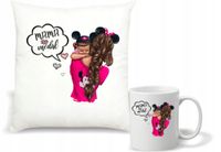 Zestaw prezentowy PODUSZKA + KUBEK z nadrukiem NA DZIEŃ MATKI