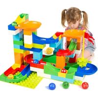 Tor kulkowy labirynt dla kulek kulodrom marble run klocki 108 el