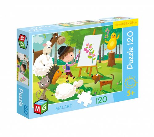 Puzzle 120 Elementów Malarz na Arena.pl