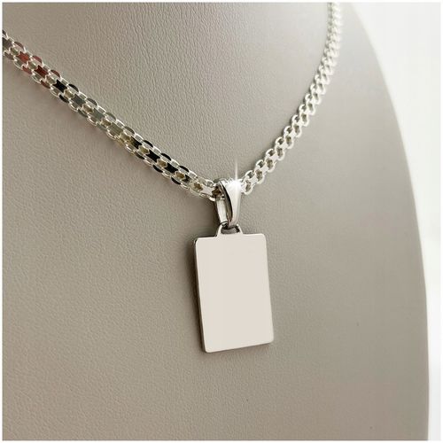 ŁAŃCUSZEK SREBRNY MĘSKI SREBRNY NASZYJNIK NIESMIERTELNIK SREBRNY Z GRAWEREM na Arena.pl