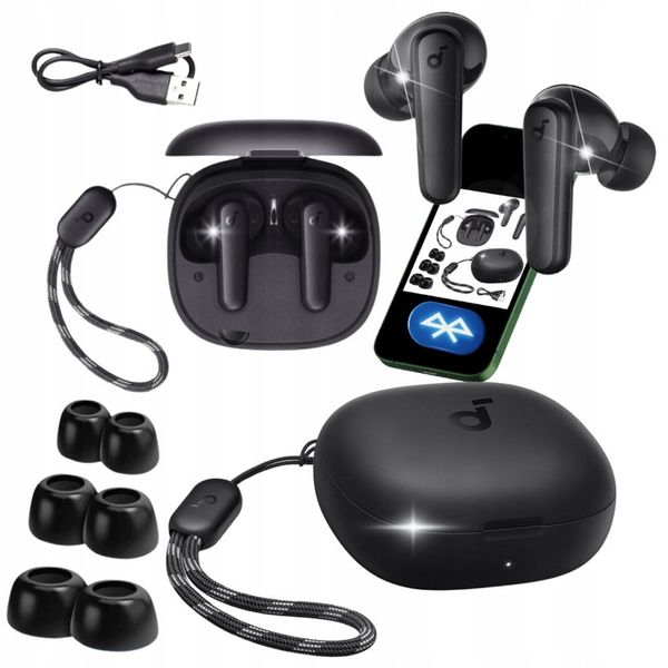 Słuchawki bezprzewodowe Soundcore R50i Bluetooth 5.3 Czarne zdjęcie 1