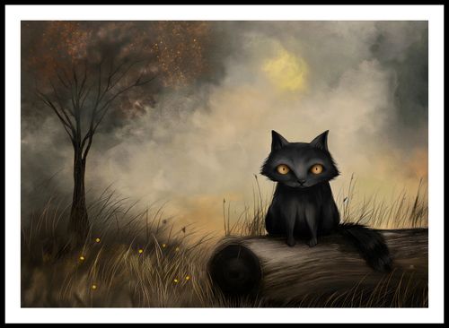 Plakat 84,1x59,4cm Czarny Kot na Arena.pl