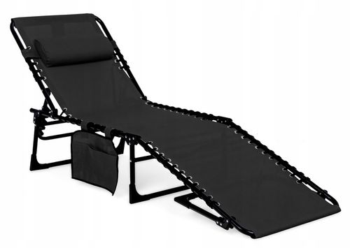 LEŻAK ogrodowy plażowy RIVA SKŁADANY leżanka REGULOWANY łóżko Z ZAGŁÓWKIEM na Arena.pl