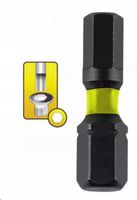 końcówki wkrętakowe udarowe hex h4x25mm, 2szt blister