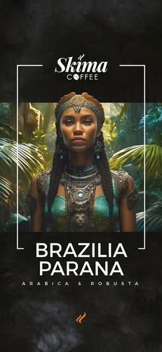 Kawa ziarnista 1kg BRAZYLIA PARANA Świeżo Palona do ekspresu + GRATIS na Arena.pl