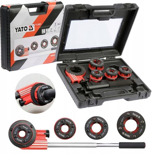 YATO GWINTOWNICA RĘCZNA Z SYSTEMEM GRZECHOTKOWYM DO RUR 4 GŁOWICE YT-29001 na Arena.pl