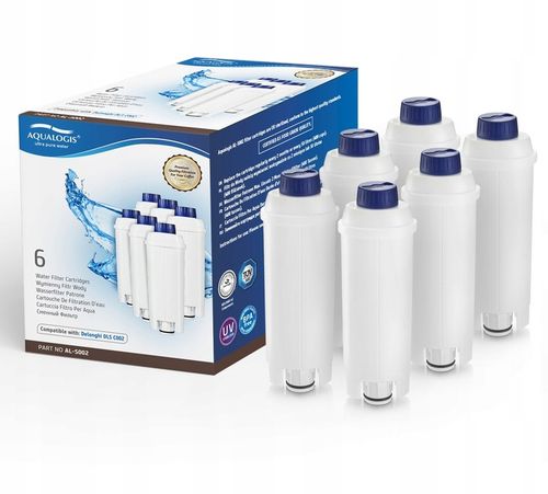 Zestaw Filtrów Do Ekspresu Delonghi- AL-S002 Zamiennik filtra DLSC002 6szt. na Arena.pl