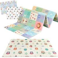 duża dwustronna mata piankowa składana alfabet 800 mata dwustronna 150x200