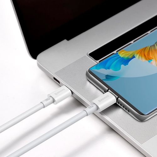 kabel usb-c do usb-c baseus superior series, 100w, 1m (biały) na Arena.pl