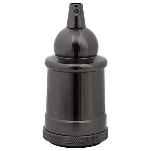 Oprawki do lamp 2 szt. Błyszczące czarne E27 na Arena.pl