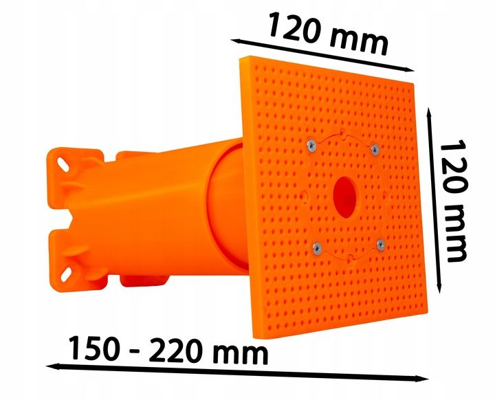 PUSZKA,PŁYTA MONTAŻOWA DO DOCIEPLEŃ 150-220 MM REGULOWANA,DO KAMER,URZĄDZEŃ zdjęcie 3