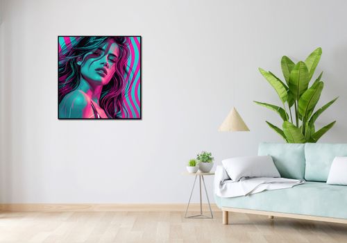 Plakat 80x80cm Neonowy Wzrok na Arena.pl