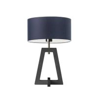 Lampka CLIO abażur granatowy stelaż popielaty