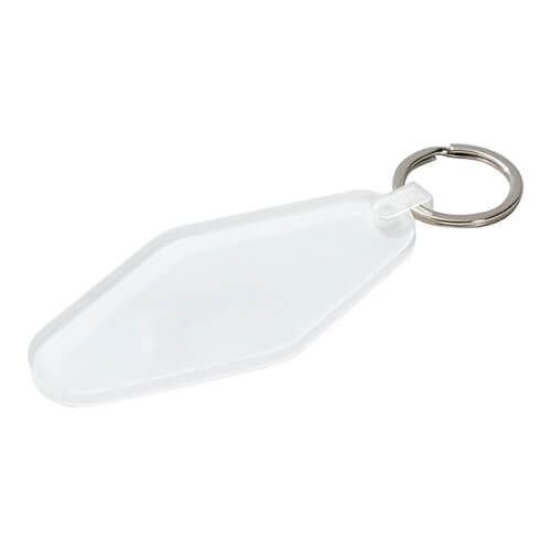 Akrylowy brelok do kluczy do sublimacji - diament zdjęcie 2