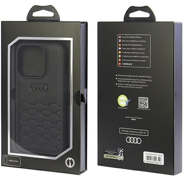 Etui Audi do iPhone 15 Pro, Czarny zdjęcie 4