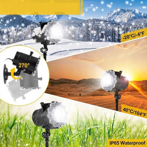 ŚWIĄTECZNY PROJEKTOR LED LASEROWY 16 slajdów 64 MOTYWÓW z pilotem na Arena.pl