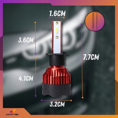 Żarówki H1 LED samochodowe 12V can bus GT COB 300% super mocne pudełko 2szt na Arena.pl