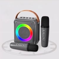 ZESTAW KARAOKE LED BLUETOOTH BEZPRZEWODOWY 2 MIKROFONY SOUNIX