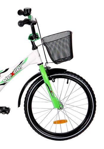 Rower 20 MEXLLER BMX biał/seled. + koszyk na Arena.pl