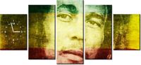70CM 150CM ZEGAR 5 ELEM BOB MARLEY DRUK OBRAZ