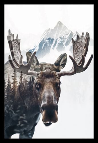 Plakat 20x30cm Łoś Duch Lasu na Arena.pl