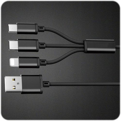ŁADOWARKA USB C SIECIOWA DO TELEFONU MOCNA QC 3.0 48W KABEL Nylonowy 3w1 na Arena.pl