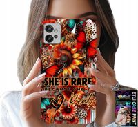 ETUI DO MOTOROLA G32 - SHE IS RARE, SŁONECZNIKI, KWIATY, MOTYLE