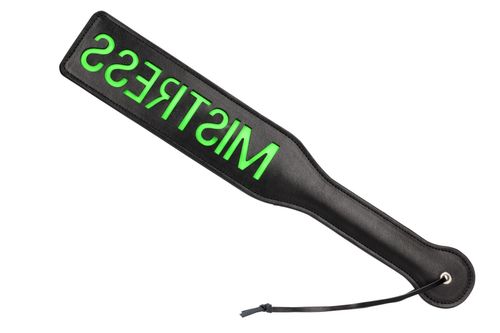 'Mistress'' Paddle - Glow in the Dark - Black/Neon Green na Arena.pl