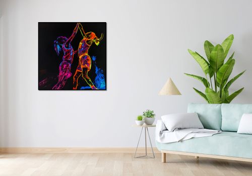 Plakat 90x90cm Mecz W Kosza na Arena.pl