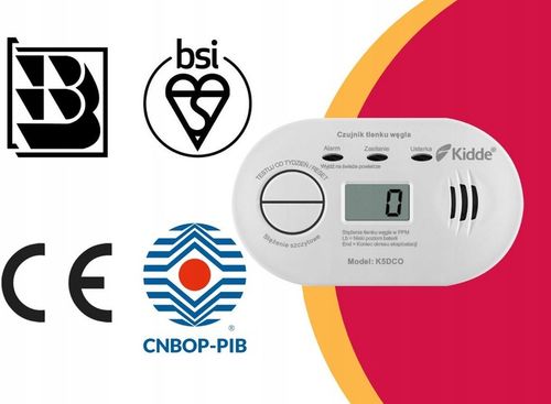 CZUJNIK CZADU Kidde K5DCO WYŚWIETLACZ LCD 10 LAT na Arena.pl