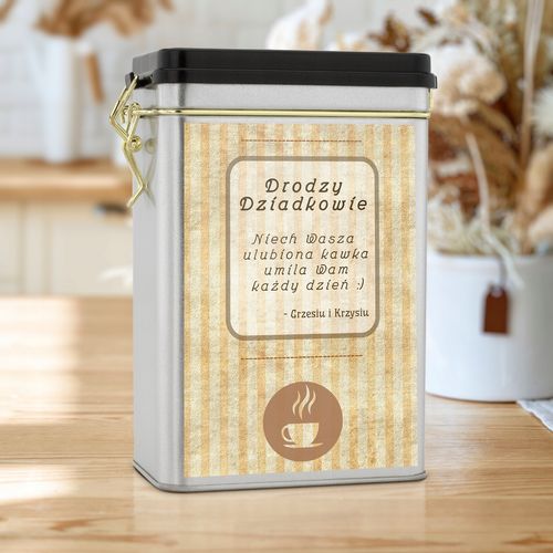 Zestaw na PREZENT dla DZIADKA puszka na kawę IMIĘ na Arena.pl