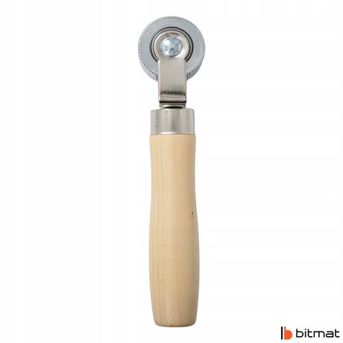 Rolka dociskowa fazowana do mat butylowych wałek z drewnianą rączką na Arena.pl