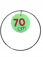 Obręcz CZARNA KOŁO METALOWE DUŻE DIY|Łapacz snów|70 cm MAKRAMA drut 3,8 mm