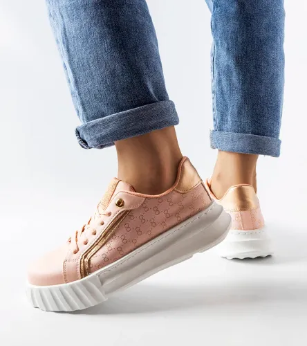 Różowe sneakersy na platformie Giuseppe 38 na Arena.pl